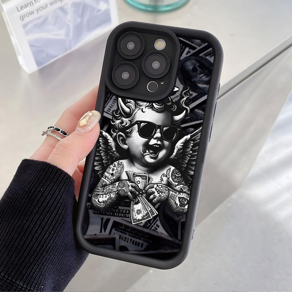 USD Dollar Thicken TPU Mobile Phone Case for iPhone 17 16 15 14 13 12 11 Air Pro Max Plus Colorful Cover