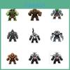 Super Minifigura Britânica Filho do Hulk Tanque Vermelho Soro Rosto de Lama Rino Venom Blocos de Construção Brinquedo Para Crianças