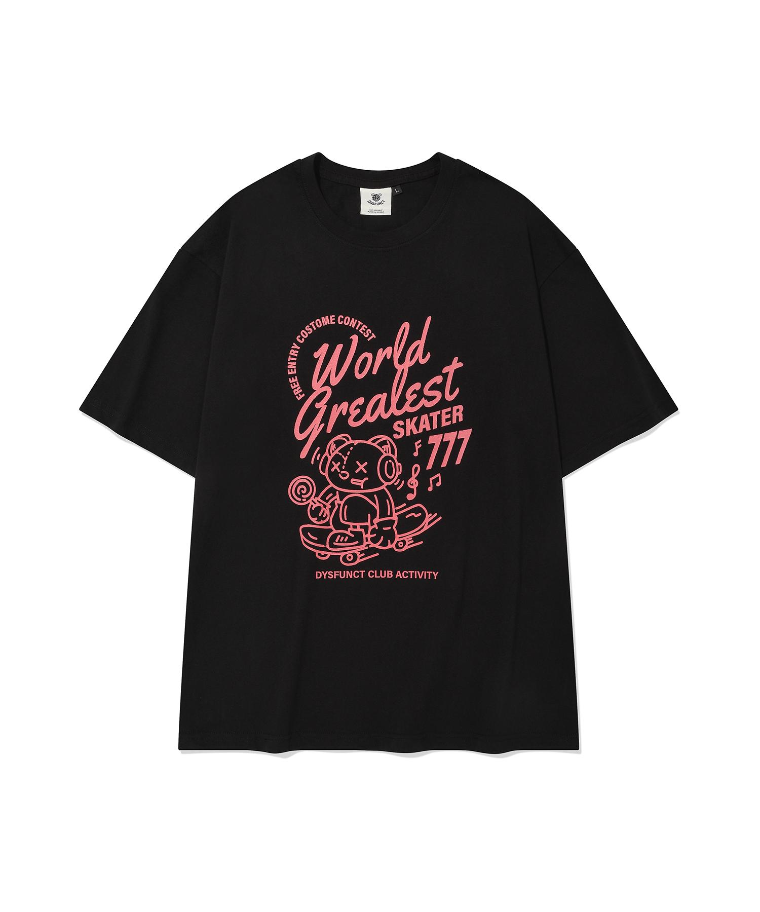 Disfunct Skater Bear T-Shirt(Black) M