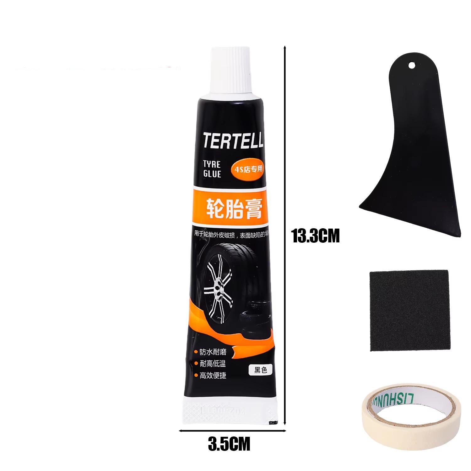 

30ml Black Strong Rubber Glues Adhesive Glue Car Repairs Tools Waterproof High Temperature Resistant Tyre Repair Liquid