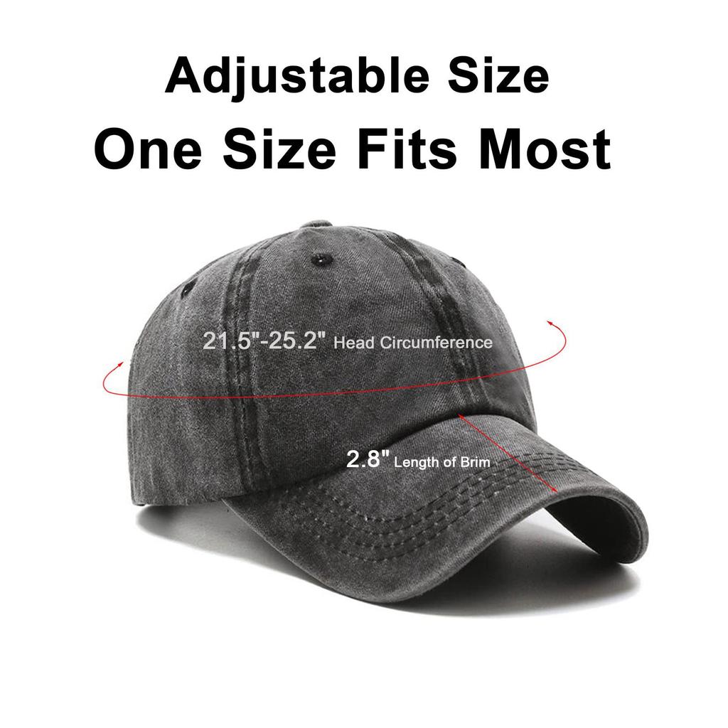 Baseball Cap Golf Dad Hat Adjustable Original Classic Low Brim Cotton Hat Unstructured Plain Hat Men'S And Women'S