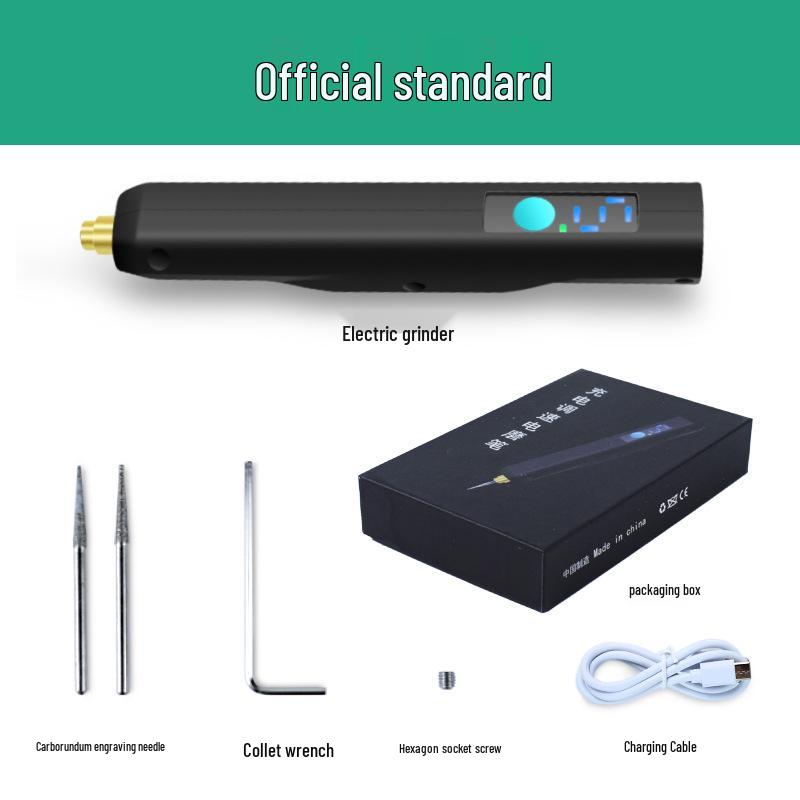 Rechargeable Variable Speed Mini Electric Grinder - Lithium Battery Nail Art & Engraving Pen