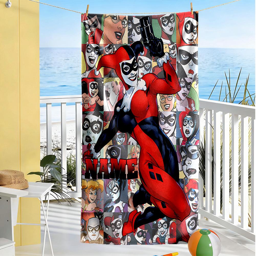 Warnermedia Customize Your Name Beach Towel Super Soft & Absorbent