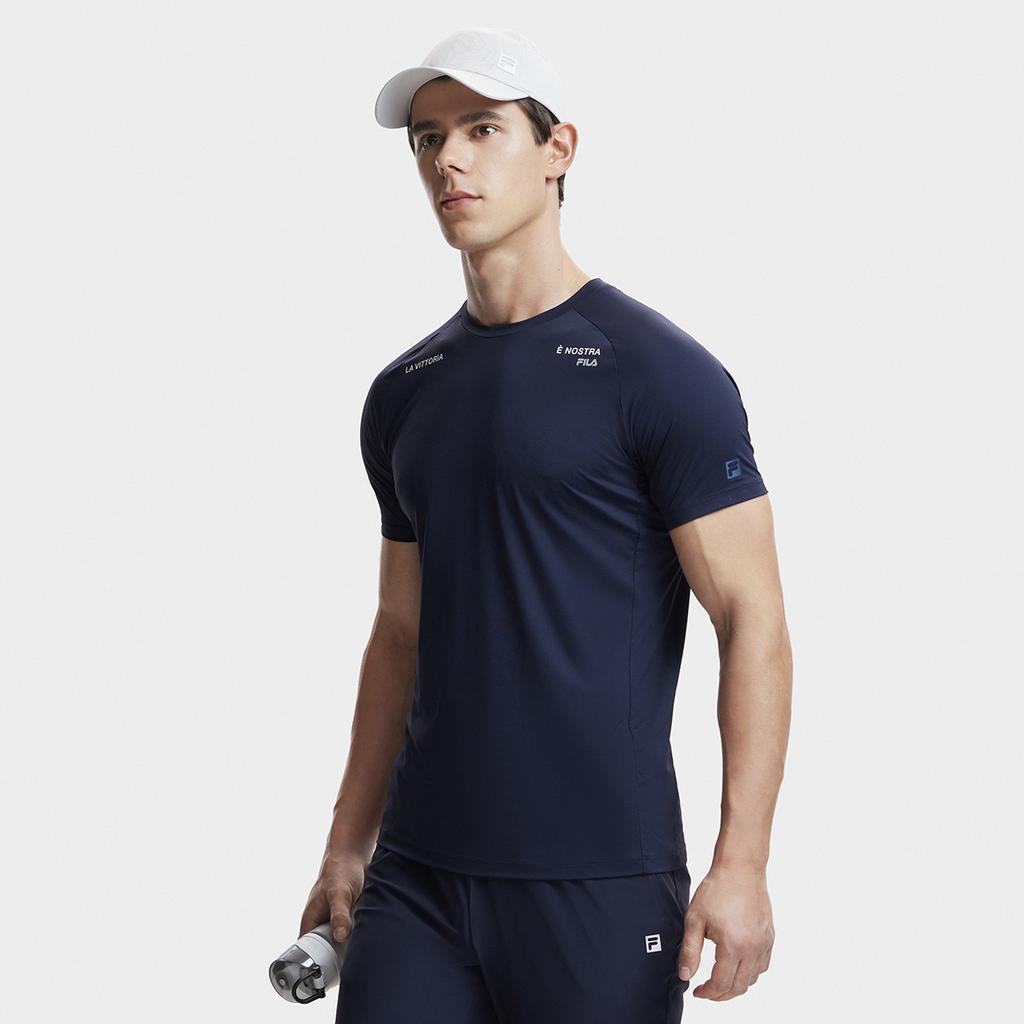 FILA Fitness SS24 T Shirt Men's RD Royal Blue A11M421117FNV