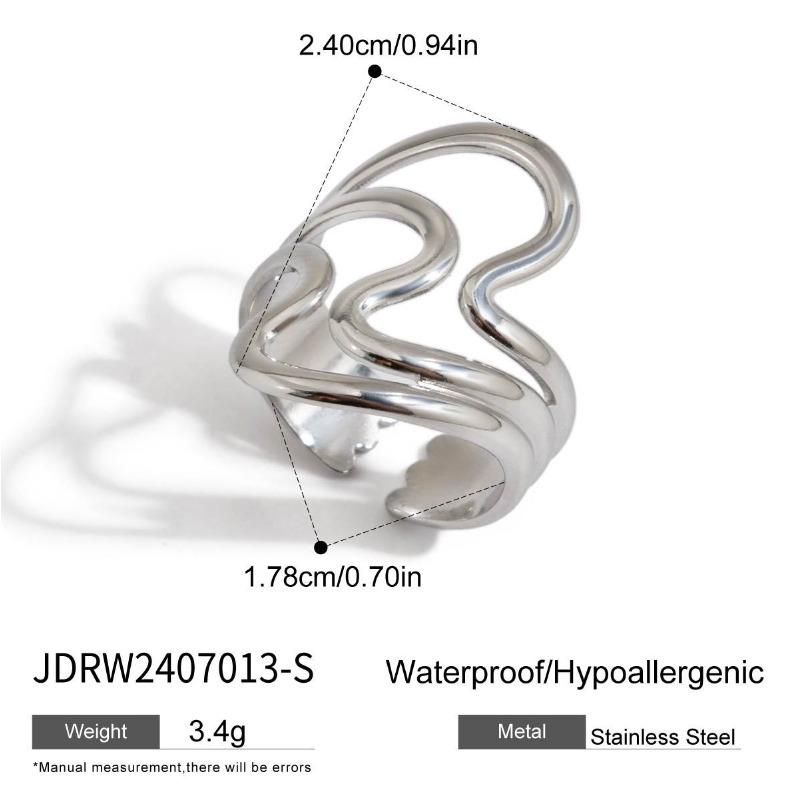 Ring Titanium Steel Jewelry of Luxurious and High-end Style Finger Ring Stainless Steel Accessory