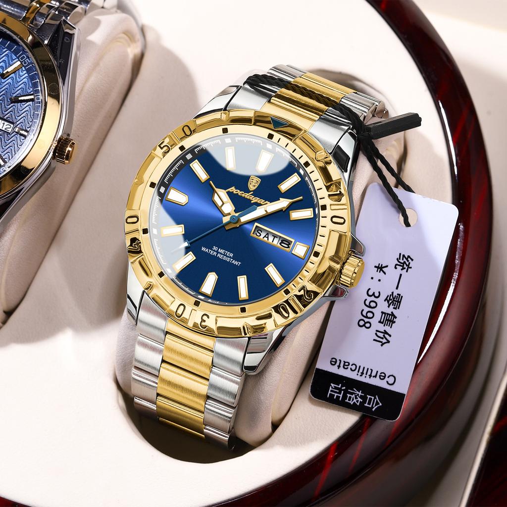 Luxury Men'S Watch Super Luminous Quartz Watch