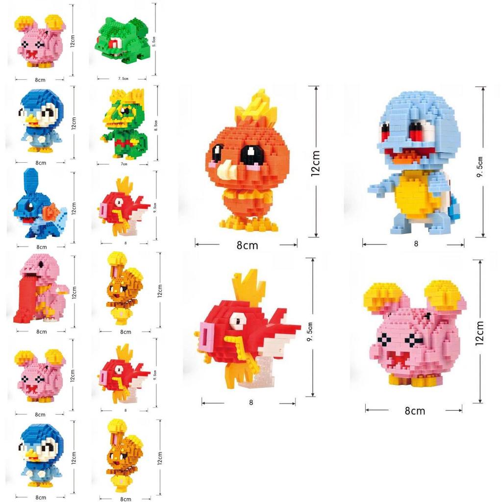 Pokmon Diamond Micro Block Toy Diy Building Kit For Creative Play