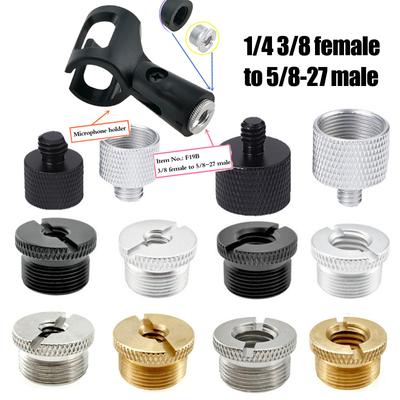 1/4 3/8 İnç - 5/8 Mikrofon Standı Dönüşüm Vida Aksesuarları Tripod Mikrofon Standı Adaptörü Mikrofon Dişli Adaptörü