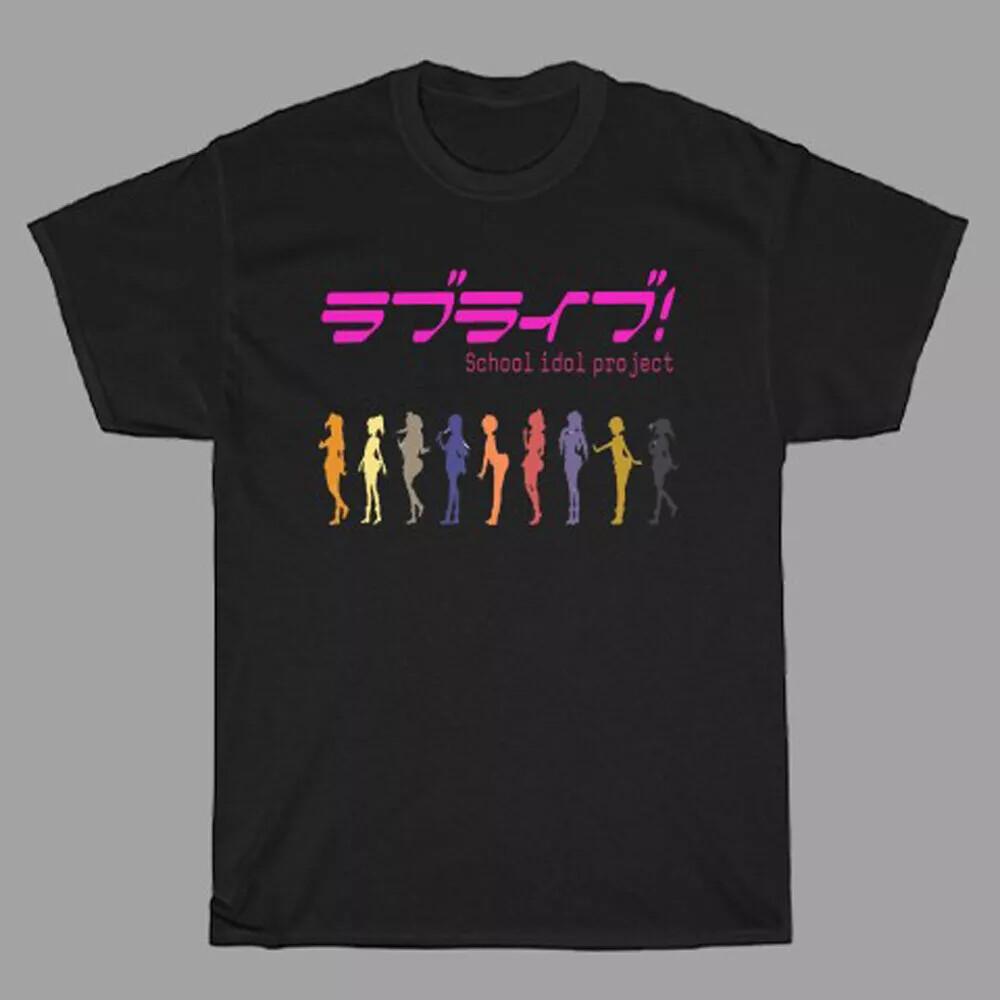 

Love Live School Idol Project Men s Black T-Shirt Size S to 5XL Unisex T-Shirt XXXL