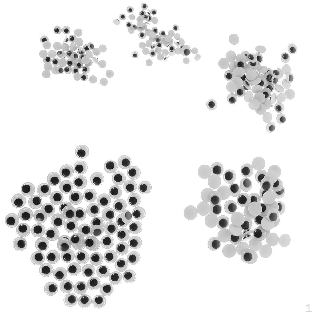 

Assorted Size Joggle Eye Wiggly Googly Eyes Kids Craft DIY Making 6-13mm