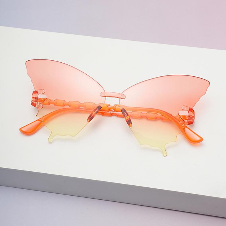 Butterfly Eyewear Unisex Frameless Sunglasses With Resin Lenses For Travel And Fashion