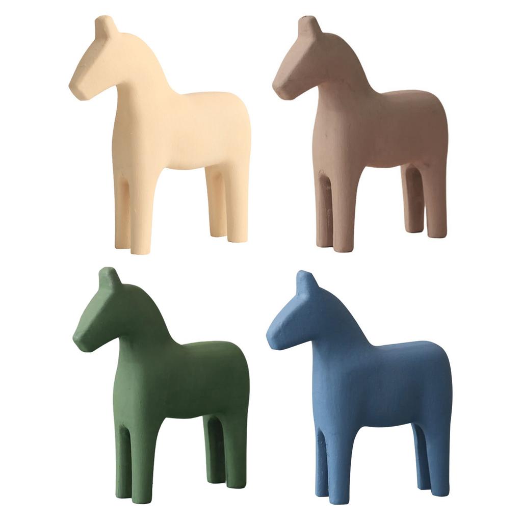 Kreative Schwedische Dala-Pferd-Statue Dekoration für Zuhause Büro Schreibtisch Bücherregale Kinderzimmer Schlafzimmer Dekorationen Geschenk