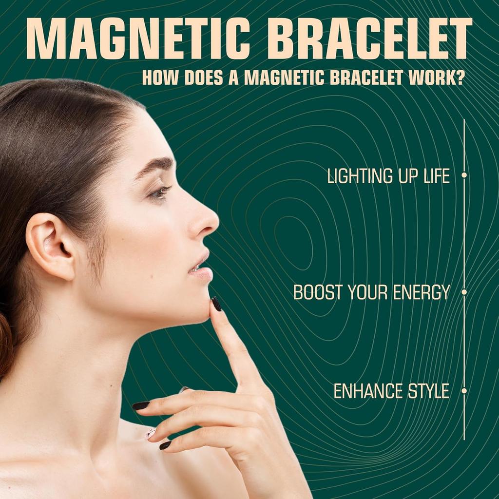 Pure Copper Magnetic Bracelet and Ring for Men and Women,Adjustable Healing Bangle with Ultra Strength Magnets,Magnetic Field Therapy (Cuff * 1 ·