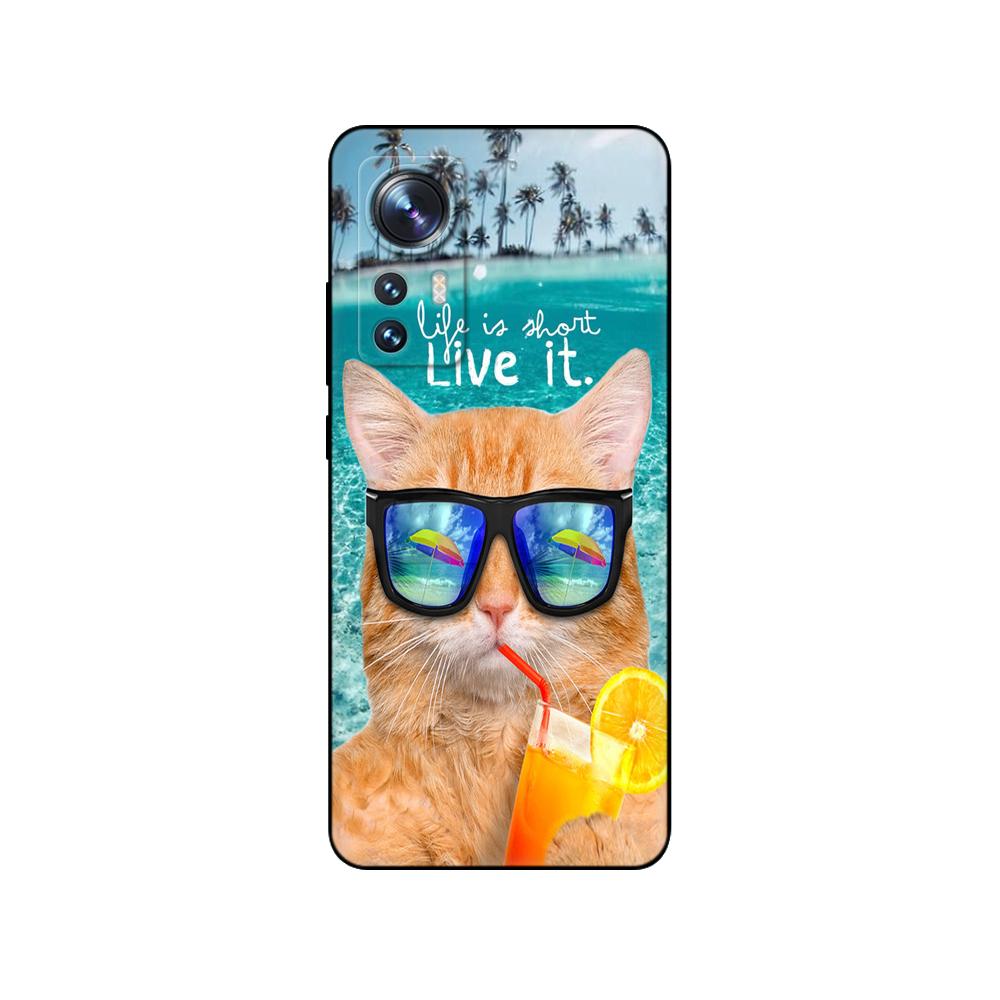 For Xiaomi 12 Case For Xiaomi 12 Pro Case Silicon Back Cover For Xiaomi Mi 12 Xiaomi  Mi 12X 12 Lite Bumper Funda Black Tpu Case