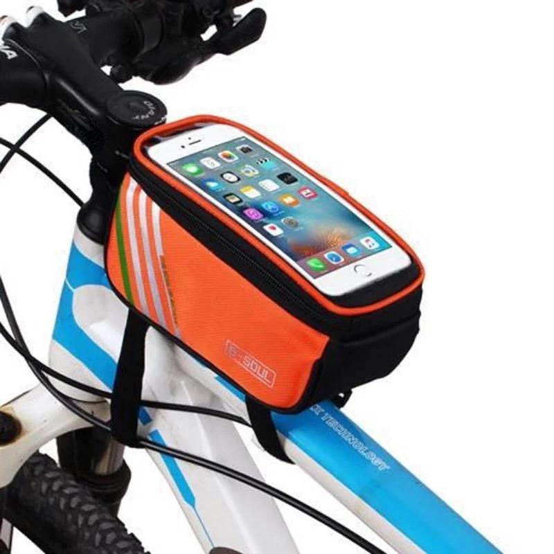 1 Pcs RTS Durable Outdoor Road Bicycle Waterproof Mobile Phone Bag Touch Screen Front Bag for Mountain Bike & Cycling