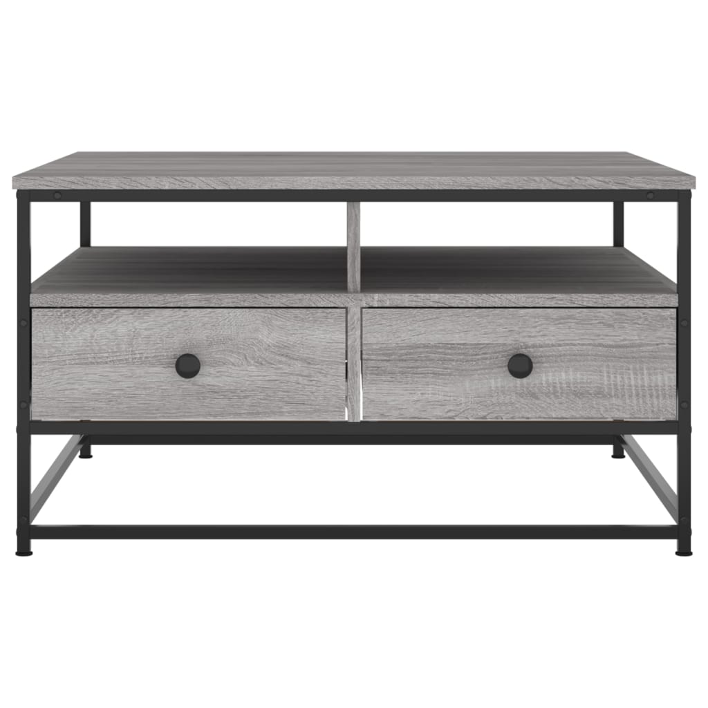  Coffee Table, Grey Sonoma Oak, 80x80x45 Cm