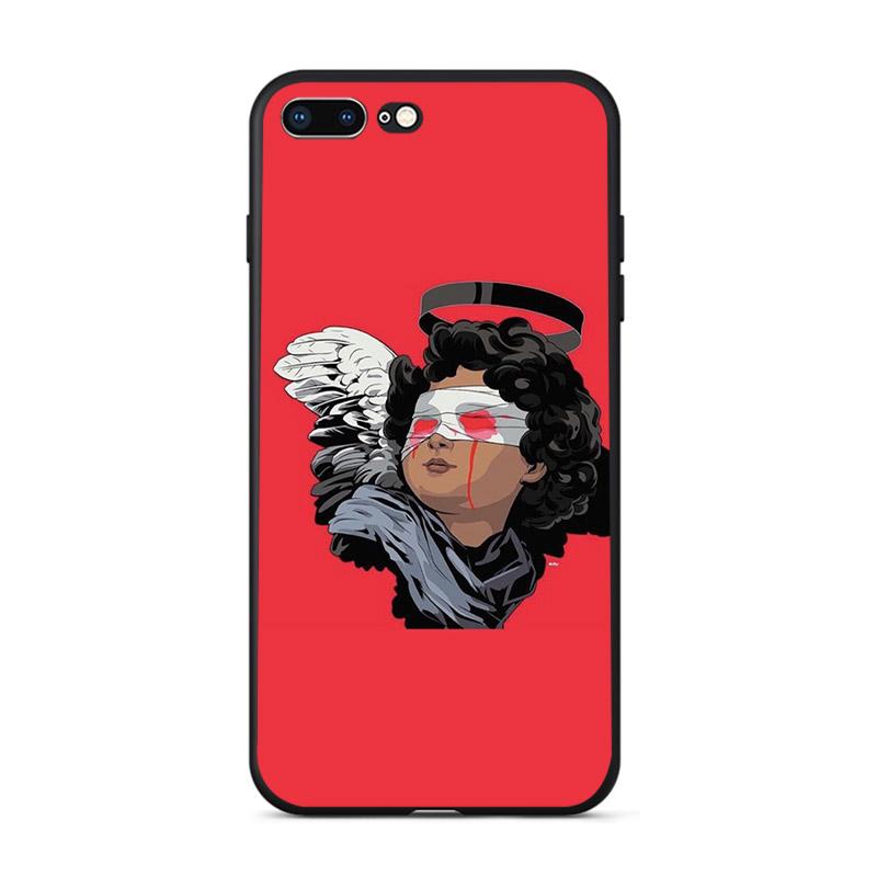 Funny little angel Cupid Soft Matte Phone Case For Iphone SE 11 Pro Max Xs 12 Mini Shell X XR 6 8 6S 7 Plus 5S TPU Mobile Cover