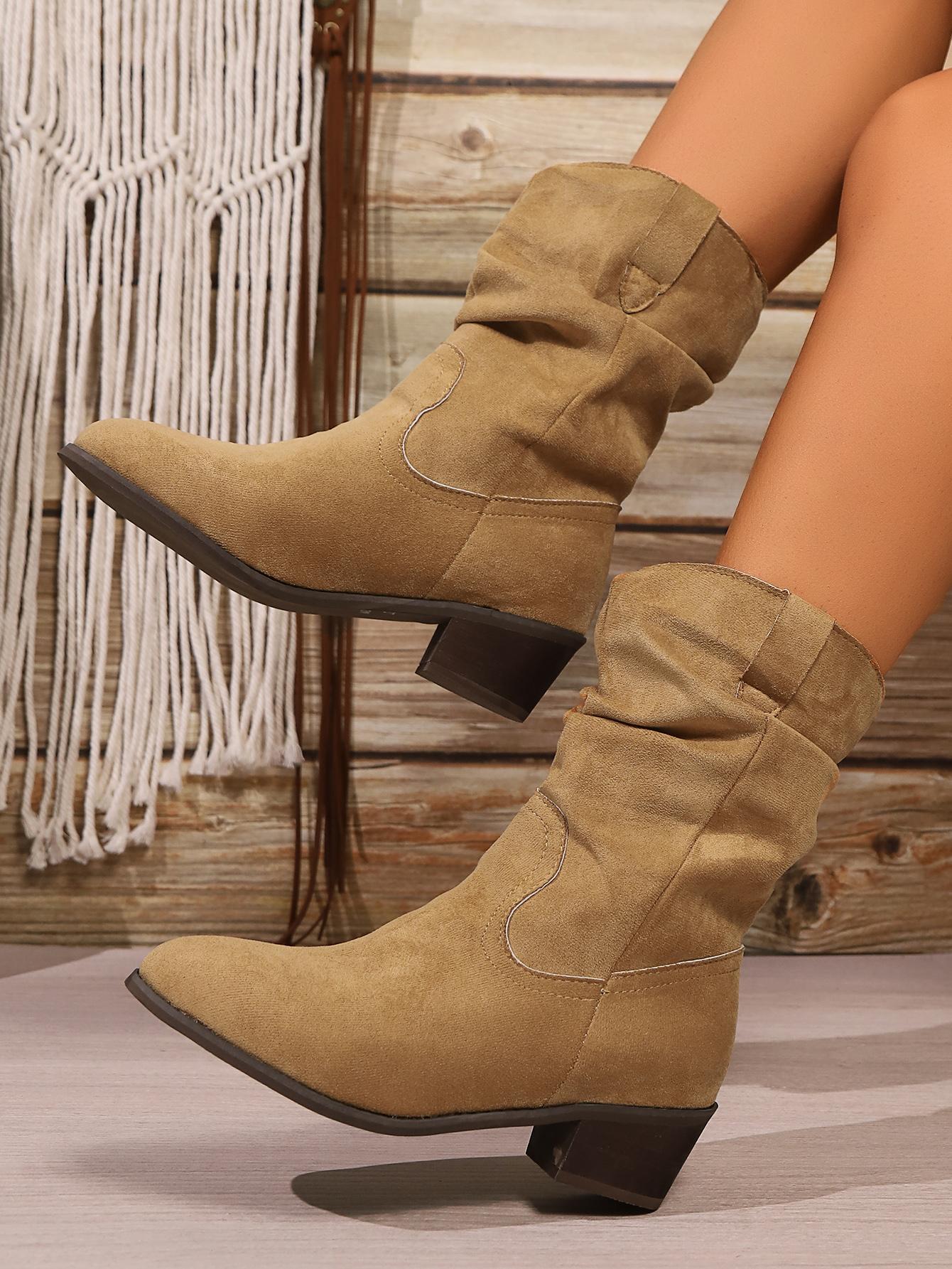 

2024 Winter New Warm Wool Booties Ankle Boot Platform Shoes Turned-over Edge Casual Women Mid Boots Women s Fur Warm Snow Boots 35 коричневий