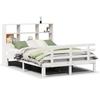 VidaXL Lit bibliothèque sans matelas blanc 140x190 cm bois pin massif 3322750