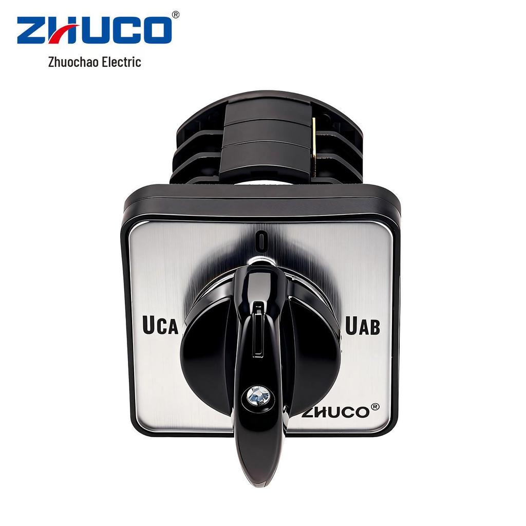 Zhuochao LW8-10/YH3.3 Three-Phase Voltage Switch with Zero Position, No Neutral Line, Universal Changeover.