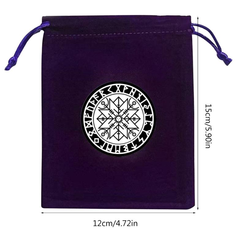 Divinations Tarot Card Dices Bag Mini Wedding Bag Tablecloth Oracles Card Game Bag Jewelry Storage Drawstring Tarot Bags