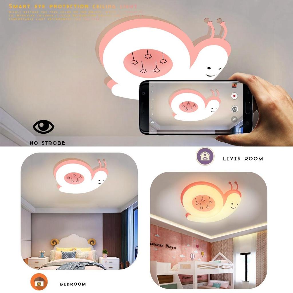 Kinderzimmerdekoration Beleuchtung Cartoon Macaron Deckenlampen Kreative wechselnde dimmbare Deckenleuchte für Augenschutz