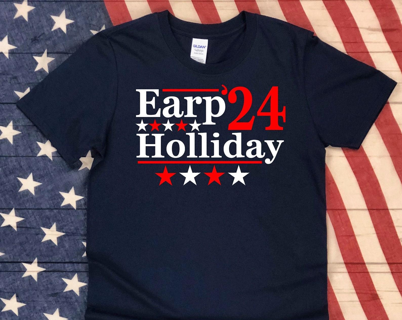 Earp Holliday 2024 Tombstone Election Parody Western Unisex T-Shirt S
