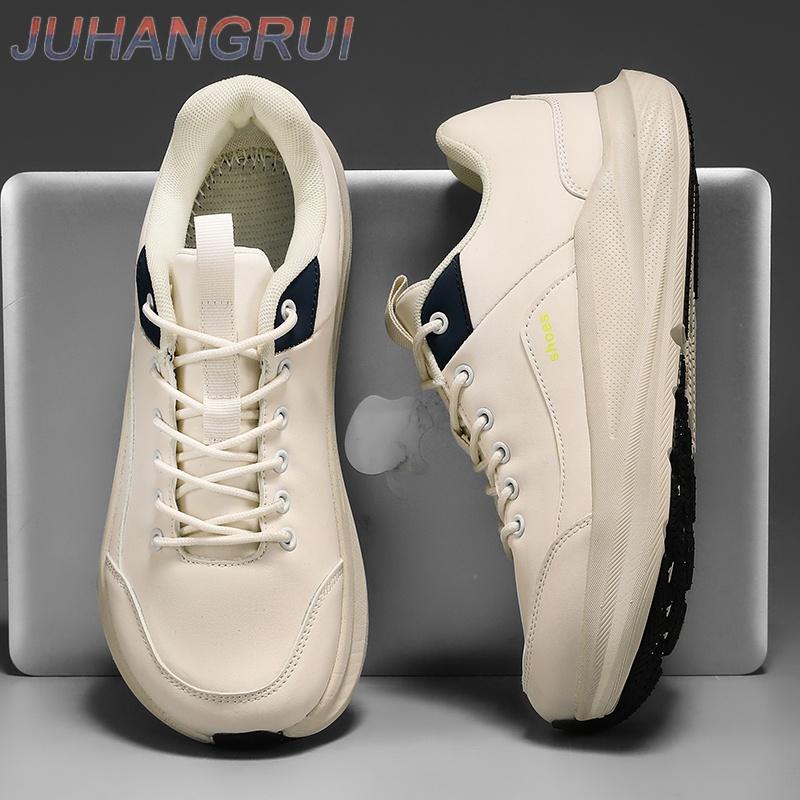 Men s Wide Toe Sneakers Zero Drop Minimalist Casual Shoes Non Slip Lace Up Wide Toe Walking Sneakers Retro Versatile Sneakers 39