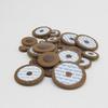 Saxophone leather pads, tenor and alto genuine leather sealing sound hole pads, coffee-colored maintenance key sheepskin