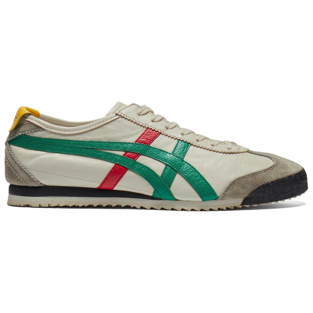 ONITSUKA TIGER Mexico 66 Nm Удобные Мягкие Нескользящие Износостойкие Кроссовки с Низким Верхом Повседневная Обувь Унисекс Повседневная Обувь Светло-зеленый 1183C319-201