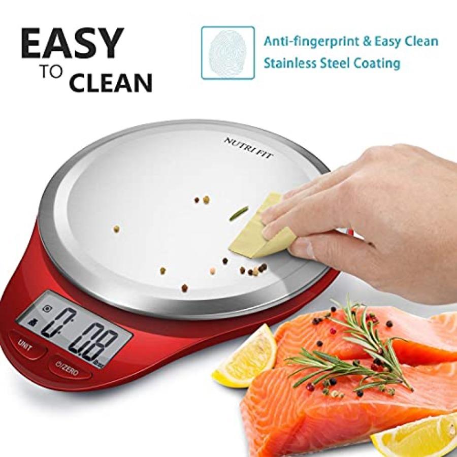 Food Scale Kitchen Scales Digital Weight Grams and Ounces Large Stainless Steel Platform for Baking Cooking Weight Loss High Ac