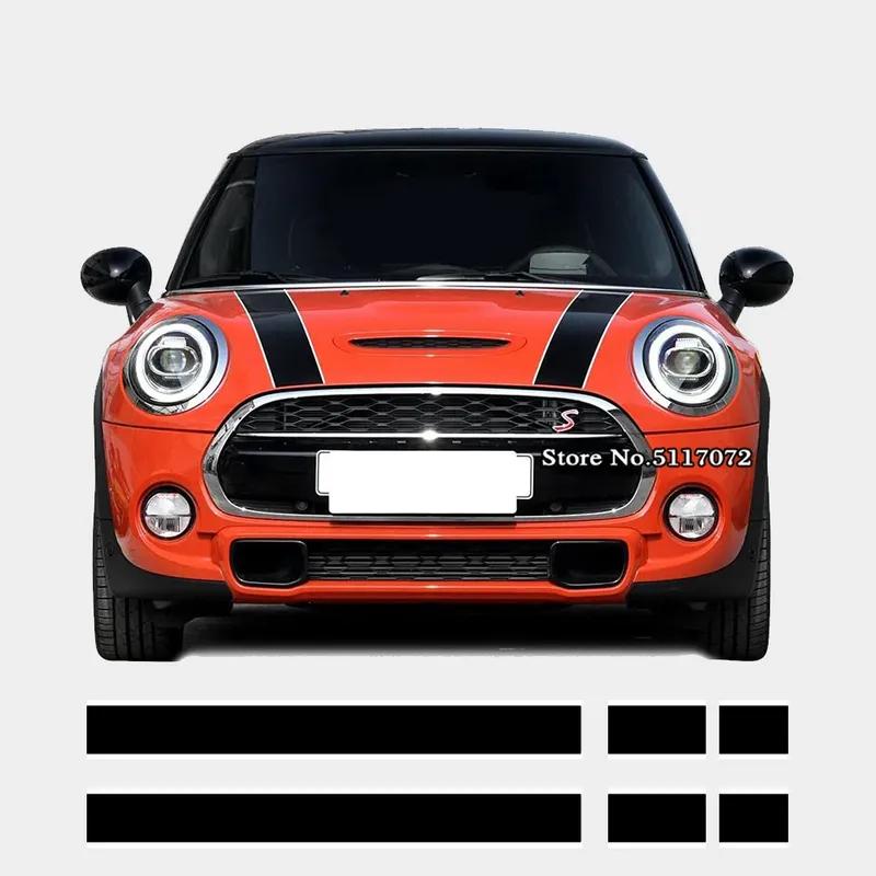Strisce Decorative per Cofano e Copertura Motore Adesivi per Mini Cooper R50 R52 R53 R56 R57 F55 F56 F56 Hatch Accessori