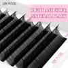Abonnie 5D Flower Wet Lash Extensions Individual Lashes Brown Volume Soft 5D Flowering Fairy False Easy Fans Volume Eyelashes