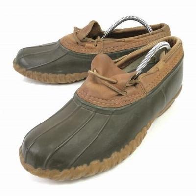 USA LL Bean Hunting Boots [26.0/Khaki×Brown] Gum Shoes Waterproof Outdoor(USED)