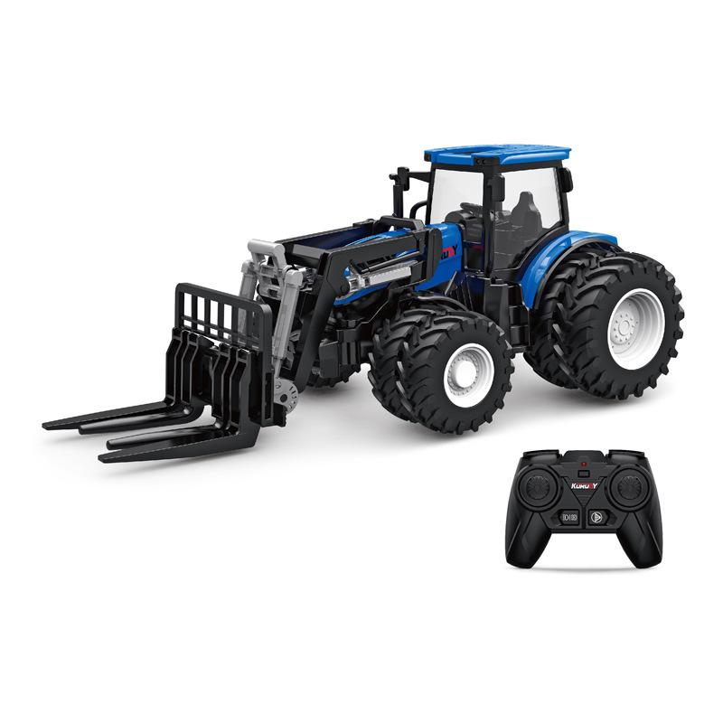 Alloy Remote Control Farmer Tractor Simulation Engineering Vehicle Electric Toy Farm Transport Vehicle 2.4G Remote Contro Vehicl