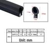 U-Shaped Waterproof Dustproof Rubber Sealing Strip for Cabinets and Car Doors