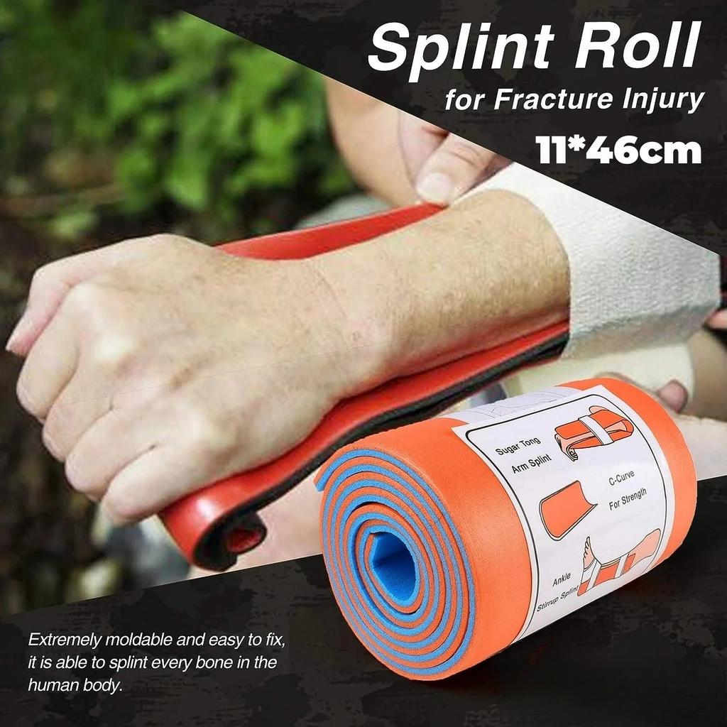 Universal Aluminum Splint Roll Medical-Grade Polymer for Bone Fixation, First Aid & Emergency Survival Kit Outdoor Travel