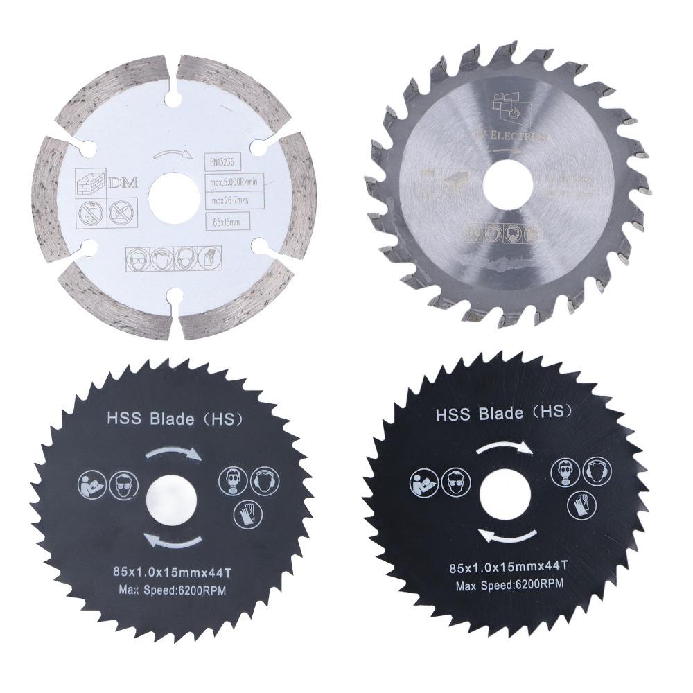4pcs 3-3/8 Inch Diameter Mini Circular Saw Blade Circular Saw Blade Set For Tile Grout Concrete