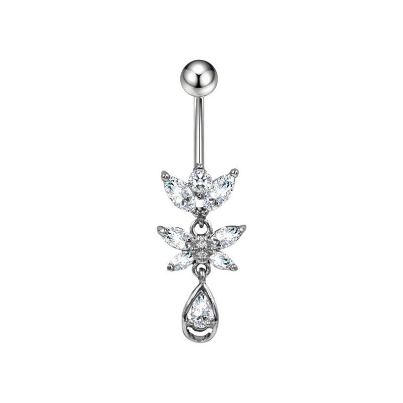 Gaibei Trendy Moon & Heart Navel Ring Jewelry