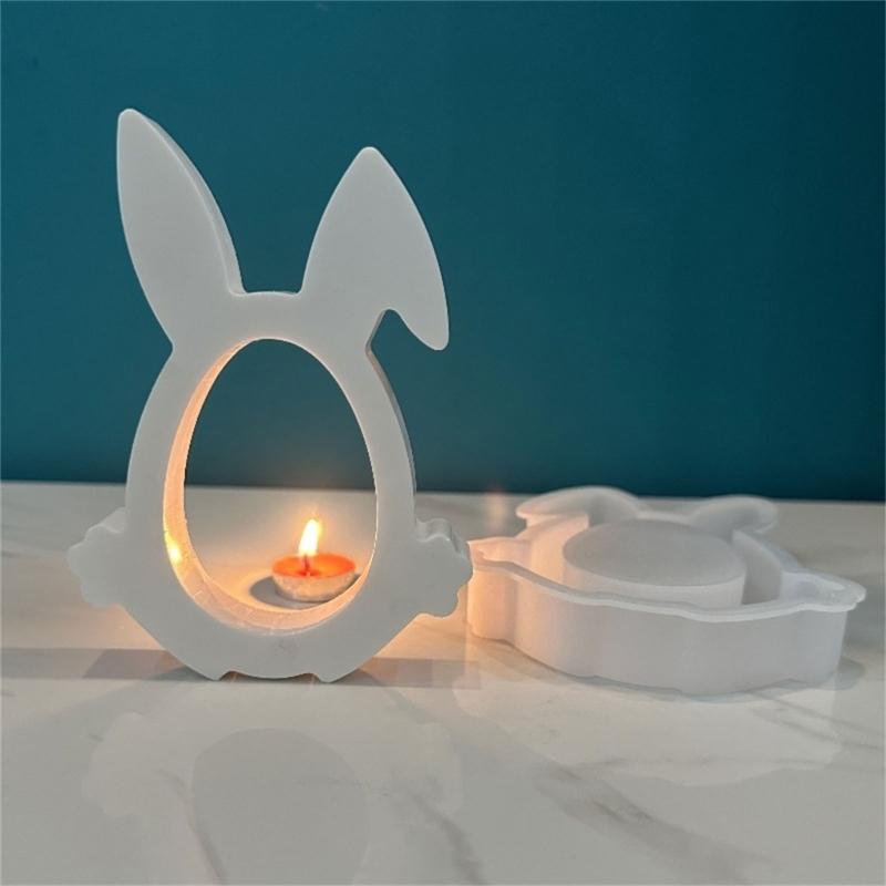 Easter Theme Silicone Molds, Rabbit Shaped Silicone Molds for DIY Craft Easter Present Easter Party Decorations