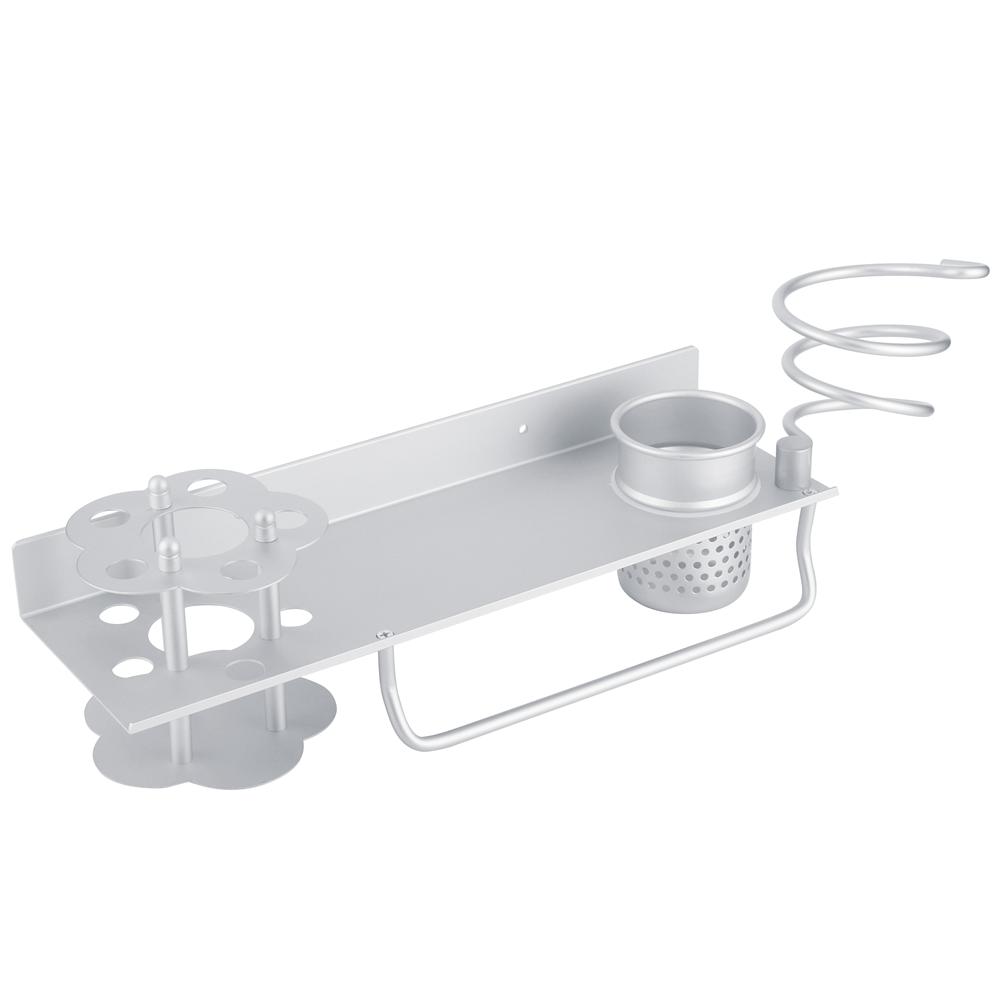Weltraum-Aluminium Wandmontiertes Badezimmer-Aufbewahrungsregal Handtuchhalter Taschentuchbox Set Zubehör