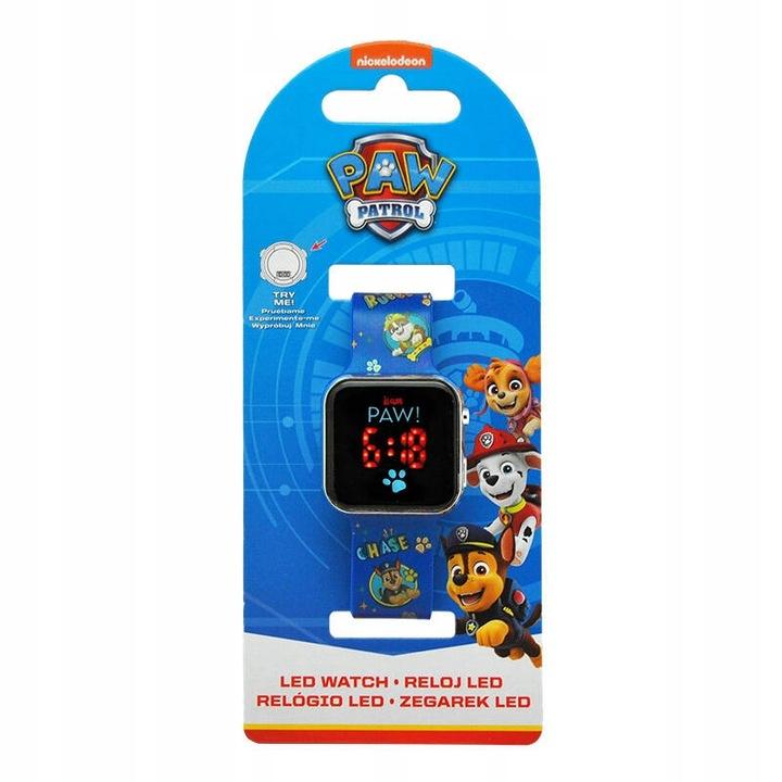 Kids Licensing Zegarek Z Wyświetlaczem Led Psi Patrol Alarm Kalendarz 1,44”