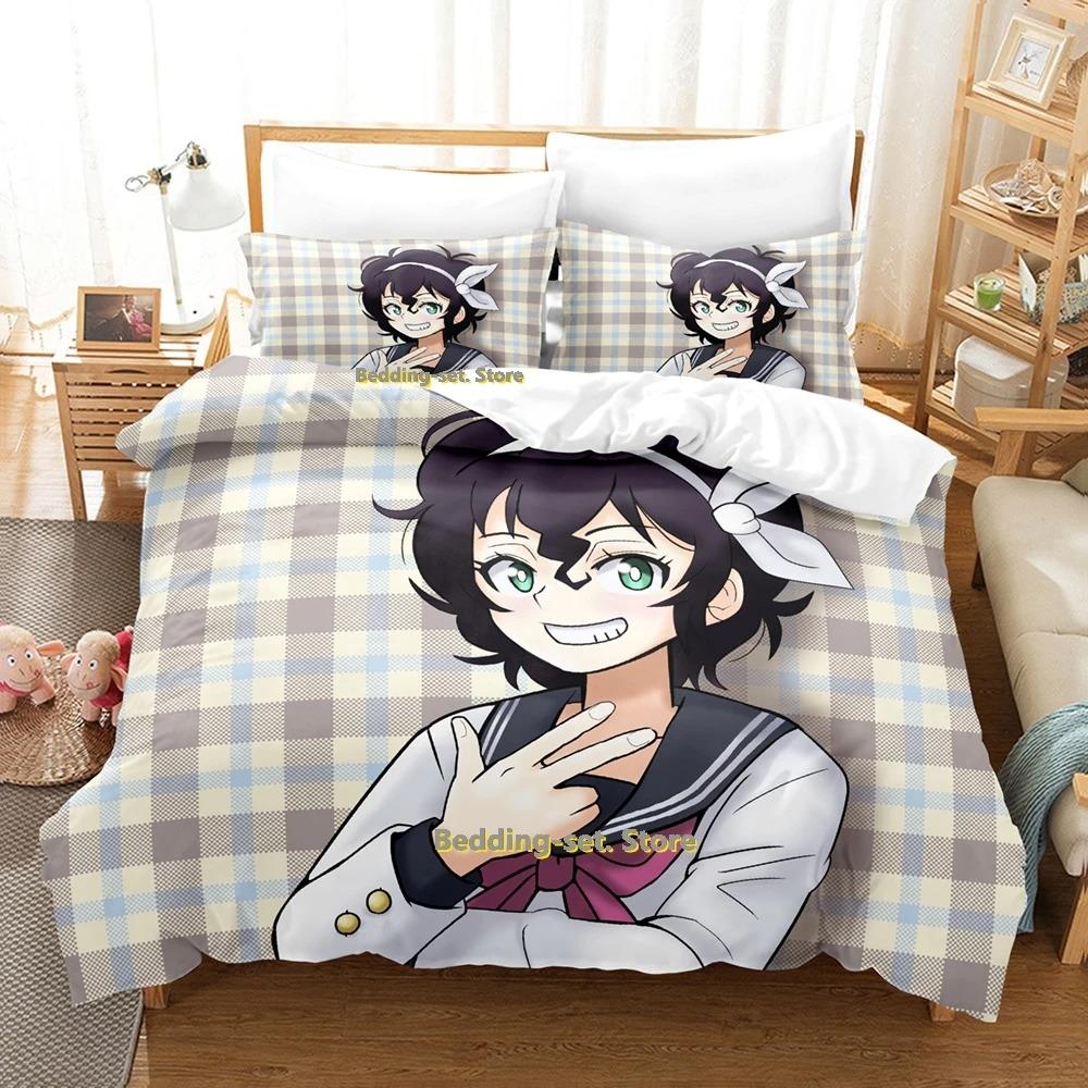 Bakuon!! Bedding Set Single Twin Full Queen King Size Bed Set Adult Kid Bedroom Duvetcover Sets Print Anime Bed Sheet Set