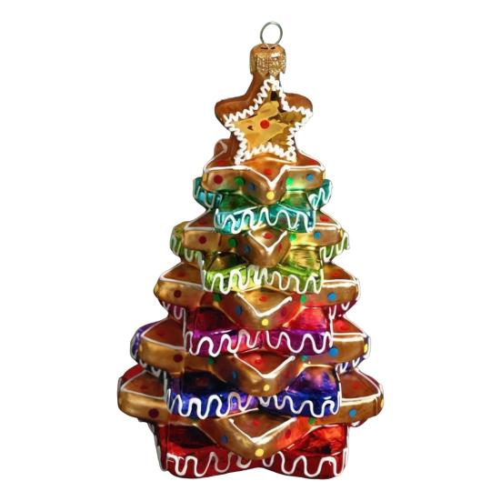 Yousheng Gingerbread House Christmas Decoration Resin Gingerbread Christmas Tree Hanging Ornaments for Tree Holiday Party Home Decor