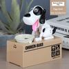 Funny Electric Piggy Bank That Steals Money Choking Dog