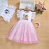 Girls' Summer 2024 Elsa Princess Dress - New Fashion Frozen & Snow White Design