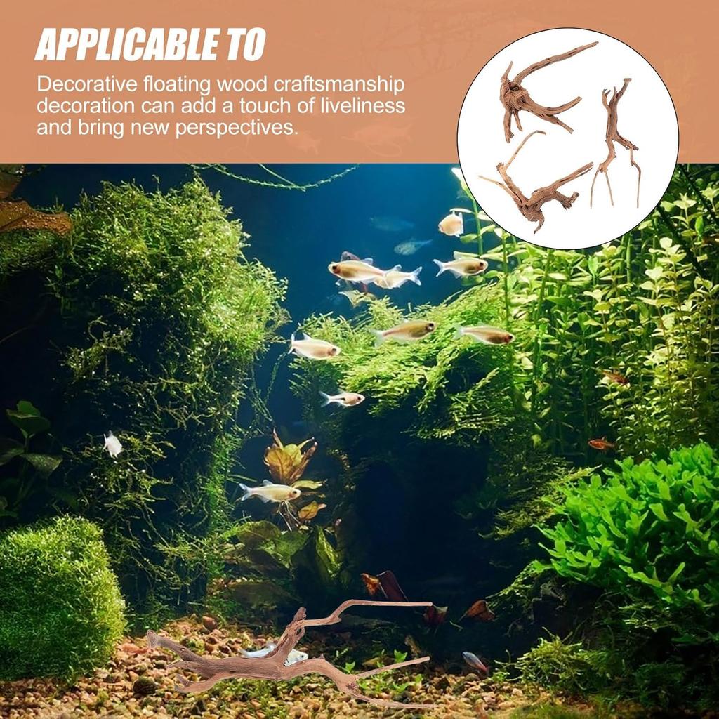 Mipcase 3 Stück Treibholz für Aquarium, Spinnenholz für Aquarium Aquarium Dekorationen Fischbecken Dekorationen Treibholz für Reptilienbecken Dekor