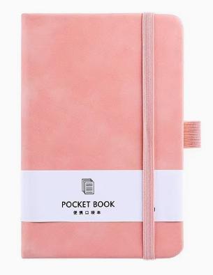 High Quality Custom A5/A6/A7 Notebook New Arrival  Office Journal PU Leather Hardcover with Elastic Band Pocket Diary