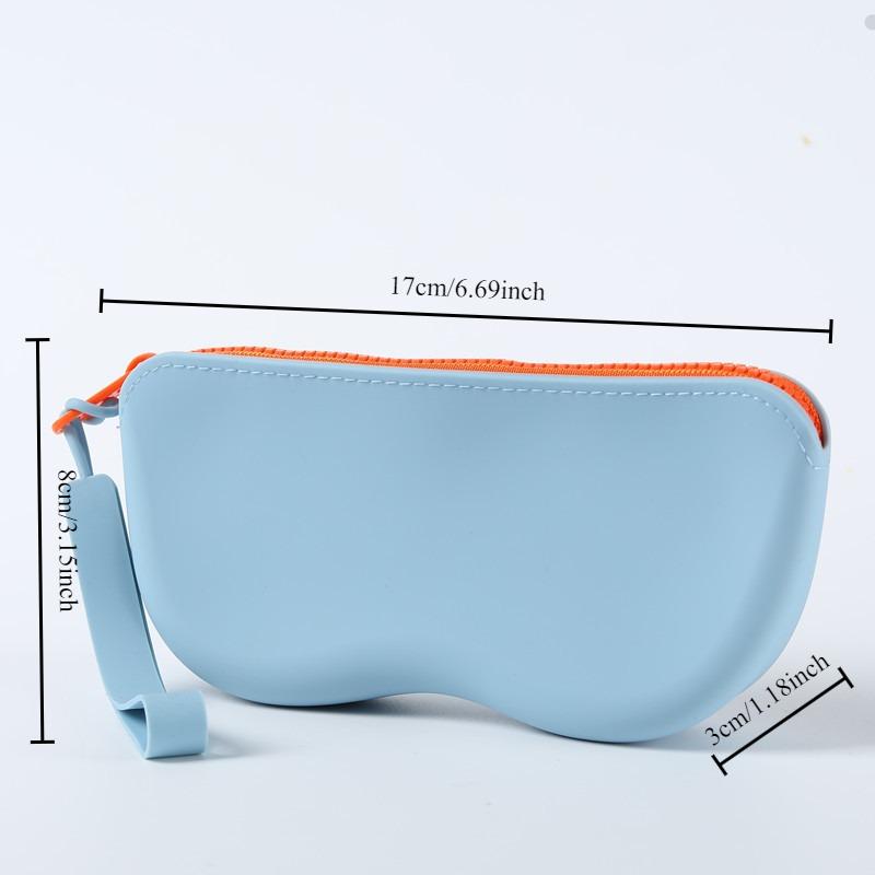 1PC Car Glasses Case Waterproof Silicone Carrying Case for Eyeglasses and Contact Lenses,Suitable for Men and Women eye contacts