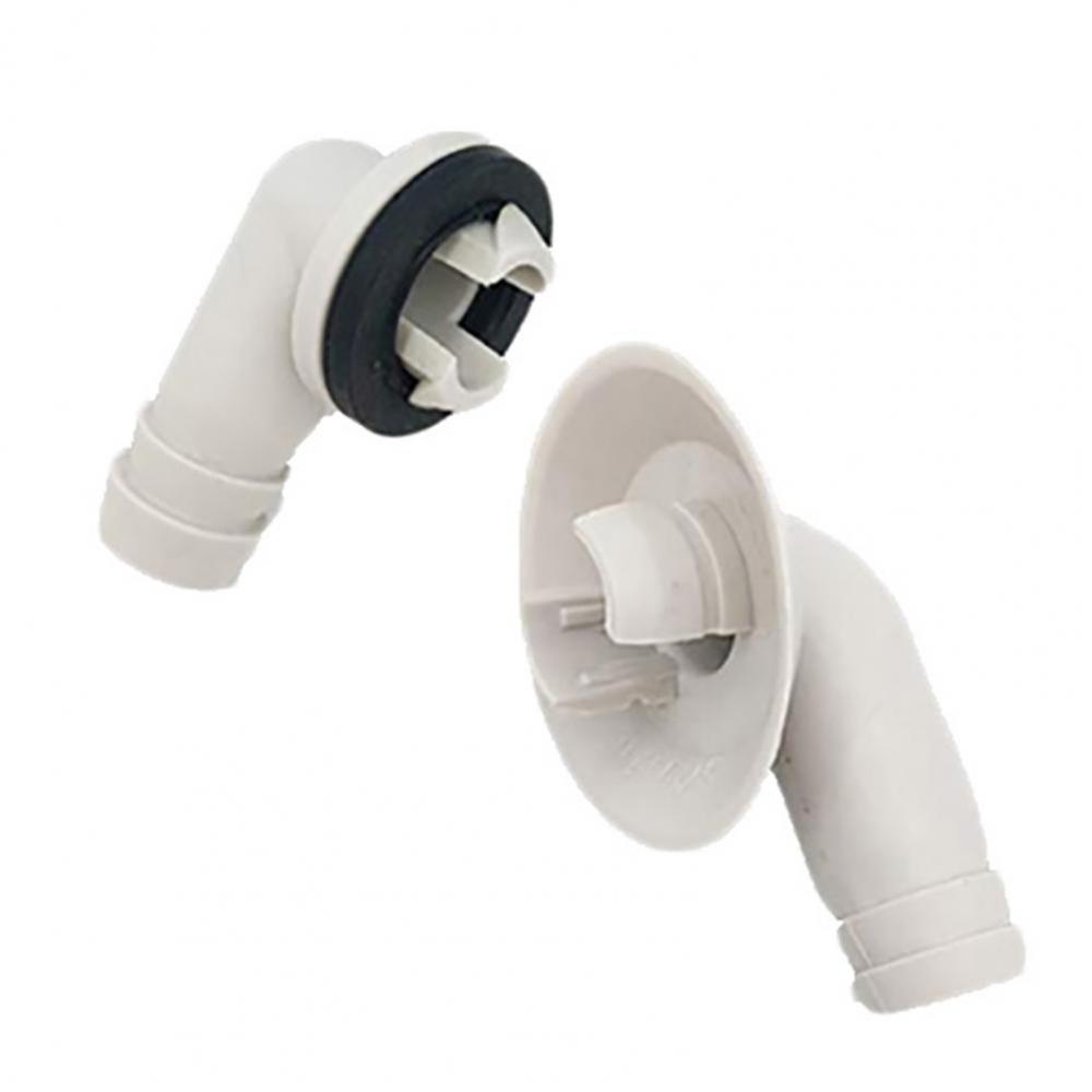 Rubber Ring Drain Hose Connector Air Conditioning Drainage Tool Elbow Fitting Drain Pipe Connector